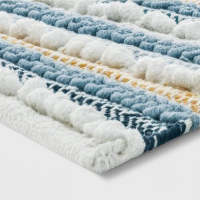 20"x32" Textured Bath Rug Aqua - Opalhouse™ 1 20"x32" Textured Bath Rug Aqua - Opalhouse™