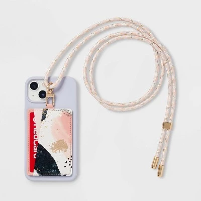 Cell Phone Wallet Pocket with Crossbody Strap - heyday™ Abstract 1 Cell Phone Wallet Pocket with Crossbody Strap - heyday™ Abstract