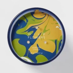 3-Wick 28oz Glass Wildflowers Candle Blue - Opalhouse™ -Heyday Sales Shop GUEST 10b97f8f e2e9 465e 9bb9 54d91fb01691