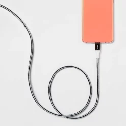 USB-C to USB-C Braided Cable - heyday™ Gunmetal