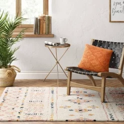 Geometric Area Rug Cream - Opalhouse™