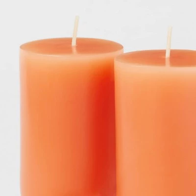 2-Wick Shaped Pillar Candle U Tan - Opalhouse™ 2 2-Wick Shaped Pillar Candle U Tan - Opalhouse™ - Image 2