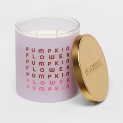 2-Wick 15oz Glass Jar Purple Word Label Pumpkin Flower Name Label Art Candle - Opalhouse™ -Heyday Sales Shop GUEST 3ad12230 be36 40af b2ca f7ae50df8fbb