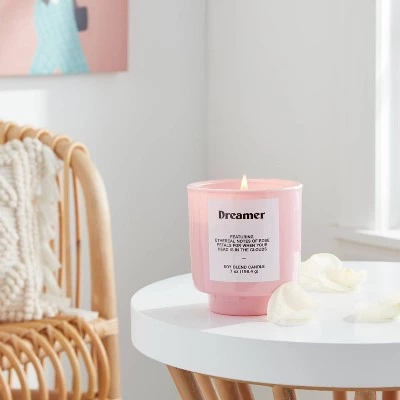 7oz Pink Exterior Painted Glass with Glass Lid Dreamer Candle Pink - Opalhouse™ 1 7oz Pink Exterior Painted Glass with Glass Lid Dreamer Candle Pink - Opalhouse™