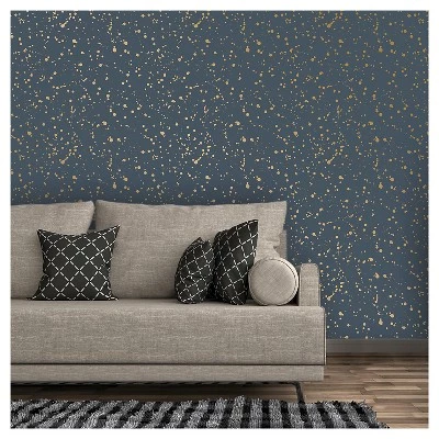 Celestial Peel & Stick Wallpaper Navy/Gold - Opalhouse™ 5 Celestial Peel & Stick Wallpaper Navy/Gold - Opalhouse™ - Image 5