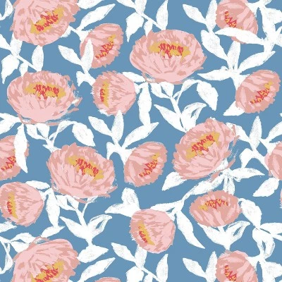 Floral Peel & Stick Wallpaper Blue/White - Opalhouse™ 1 Floral Peel & Stick Wallpaper Blue/White - Opalhouse™