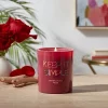 11oz Glass Sandalwood Rose Candle Burgundy - Opalhouse™