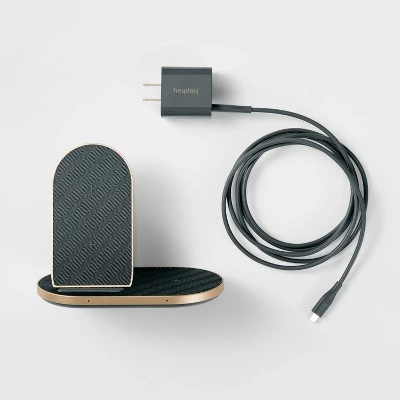 Qi 2-in-1 Wireless Charger - heyday™ Night Gray 2 Qi 2-in-1 Wireless Charger - heyday™ Night Gray - Image 2