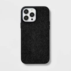 Apple iPhone 13 Pro Max/iPhone 12 Pro Max Saffiano Case - heydayâ„¢ Black