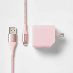 2-Port Wall Charger 15W USB-C & 5W USB-A (with 6' Lightning to USB-A Cable) - heyday™ Pink/rose Gold -Heyday Sales Shop GUEST 6fddaa9b b304 4faa 9388 dbe738cbc871