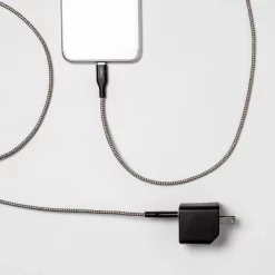 2-Port USB-A USB-C Wall Charger with 6 USB-C to USB-C Braided Cable - heyday™ Rose