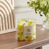 2-Wick 15oz Glass Jar Candle with Patterned Sleeve Yuzu Tonic - Opalhouse™