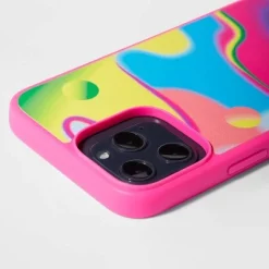 Apple iPhone 13 Pro Max/iPhone 12 Pro Max with Magnetic Case - heydayâ„¢ Neon Smiley