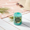 2-Wick Clear Glass Emerald Amazon Lidded Jar Candle 21.5oz - Opalhouse™