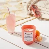 7oz Coral Exterior Painted Glass with Glass Lid Extrovert Peach Candle Orange - Opalhouse™