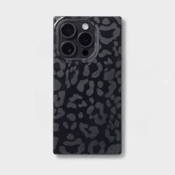 Heyday Sales Shop 32 Apple iPhone 15 Pro Square Case with MagSafe - heyday™ Black Leopard