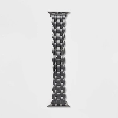 Apple Watch Scalloped Metal Link Band - heyday™ Black 4 Apple Watch Scalloped Metal Link Band - heyday™ Black - Image 4