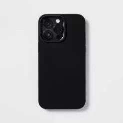 Apple iPhone 14 Pro Max Magnetic Case - heyday™ Black Silicone