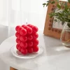 3.5" Unscented Bubble Sculpture Candle 12oz - Opalhouse™ Ripe Red