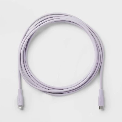 10' Lightning to USB-C Round Cable - heyday™ Soft Purple 2 10' Lightning to USB-C Round Cable - heyday™ Soft Purple - Image 2