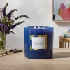 3-Wick 28oz Glass Wildflowers Candle Blue - Opalhouse™