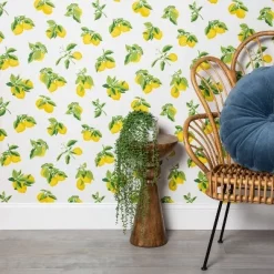 Lemons Peel & Stick Wallpaper Yellow - Opalhouse™