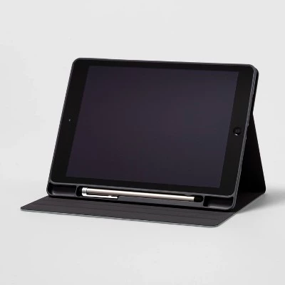 Apple iPad 9th Gen Case - heyday™ Black Saffiano 1 Apple iPad 9th Gen Case - heyday™ Black Saffiano