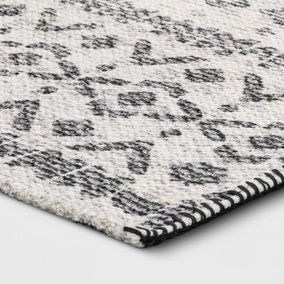Luna Aztec Diamond Printed Rug Black - Opalhouse™ 2 Luna Aztec Diamond Printed Rug Black - Opalhouse™ - Image 2
