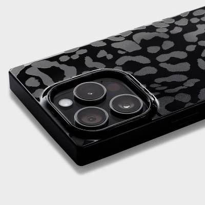Apple iPhone 15 Pro Square Case with MagSafe - heyday™ Black Leopard 2 Apple iPhone 15 Pro Square Case with MagSafe - heyday™ Black Leopard - Image 2