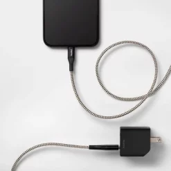 2-Port Wall Charger 15W USB-C & 5W USB-A (with 6' Lightning to USB-A Cable) - heyday™ Pink/rose Gold